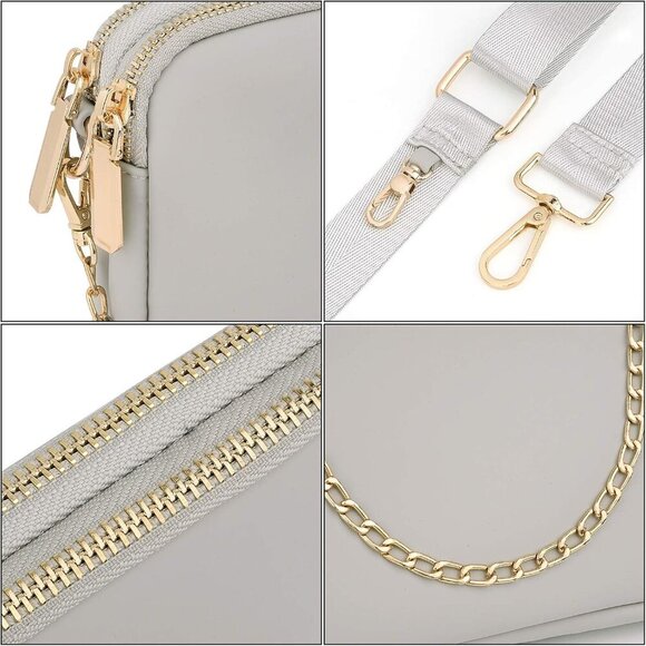 Small Crossbody Bags for Women 3 in 1 Trendy Belt Purse Fashion Designer Mini Cu - Picture 4 of 8